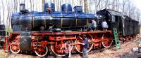 Imagine atasata: Panoramic locomotiva 230.516 & voluntari care participau la reconditionarea ei ..jpg